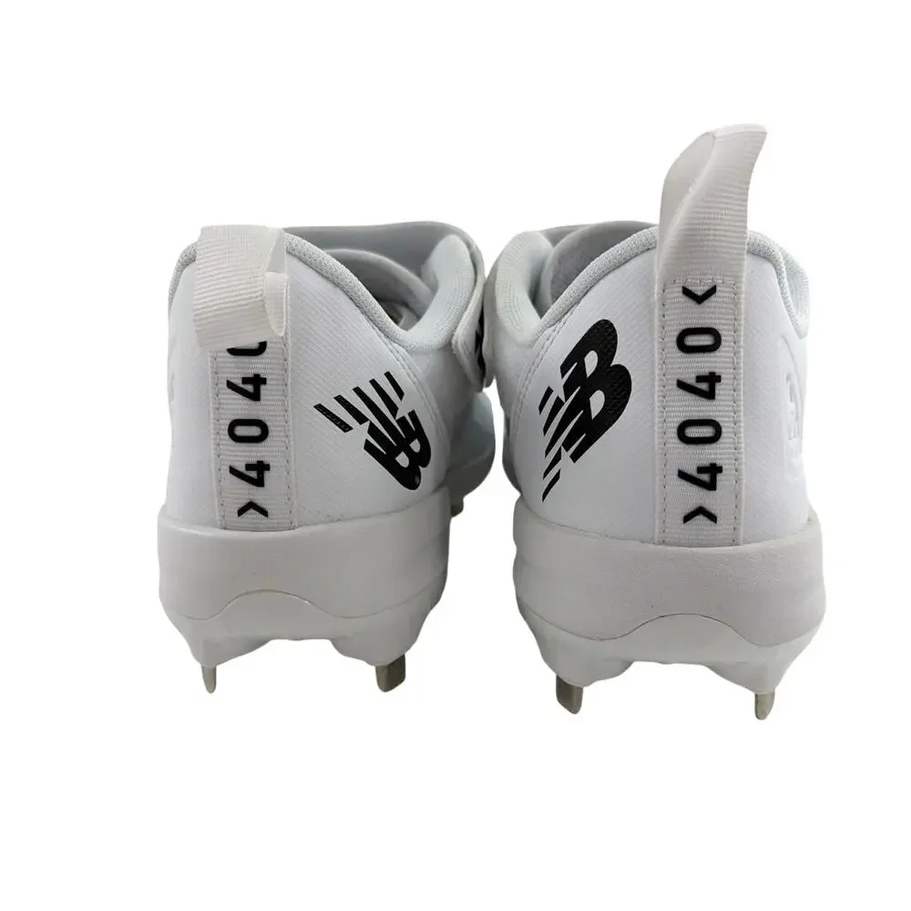 New Balance Unisex White Black FuelCell 4040 v8 Cleat Shoes Size M's 10.5/W's 12
